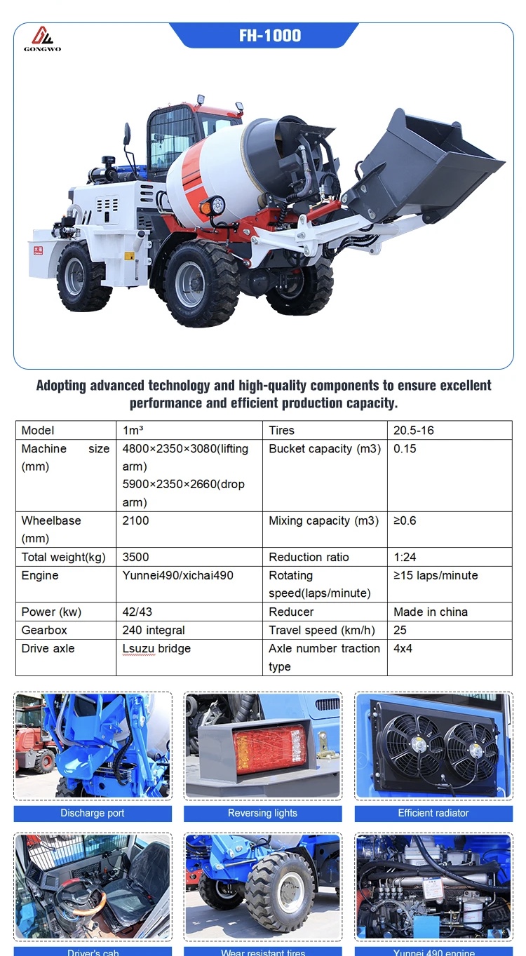 selbstladender Betonmischer-LKW selbstladender Betonmischer-LKW