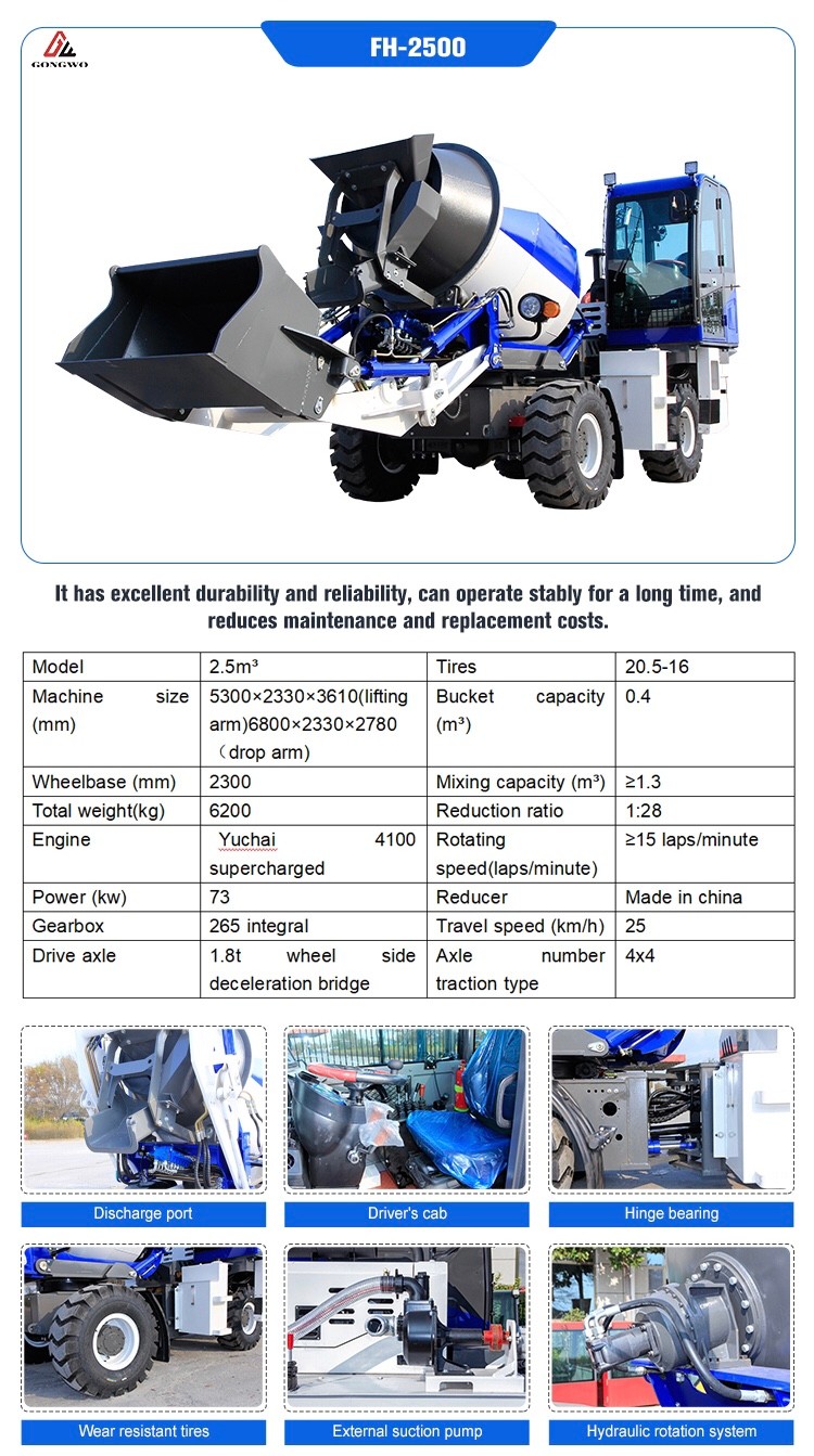 selbstladender Betonmischer-LKW selbstladender Betonmischer-LKW