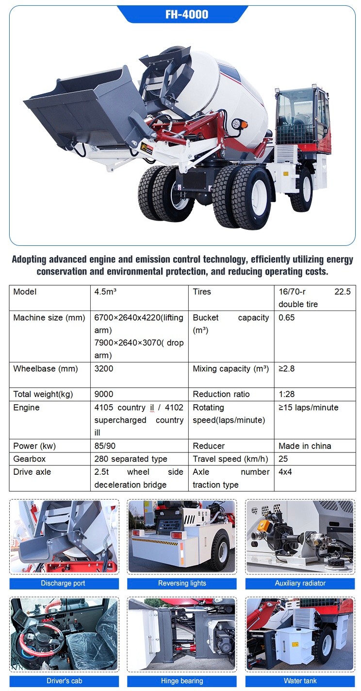 selbstladender Betonmischer-LKW selbstladender Betonmischer-LKW